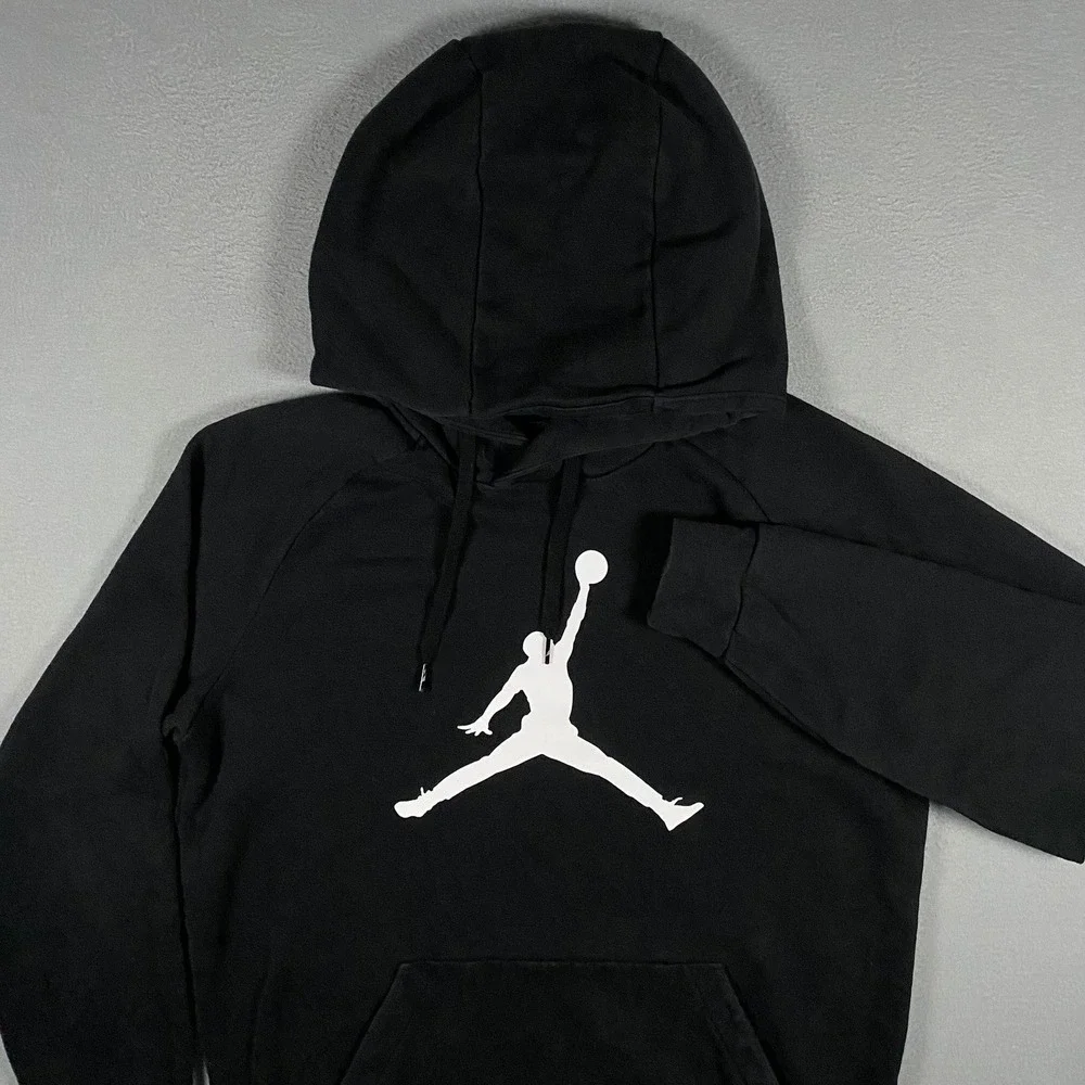Jordan Jumpman Essentials Mens Fleece Pullover Hoodie Black DA6801-010 Size M